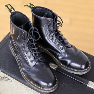 Dr. Martens 1460 Black Boots, Size 13 US Men’s.